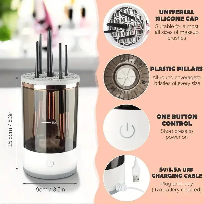 Quick Clean Makeup Brush Machine