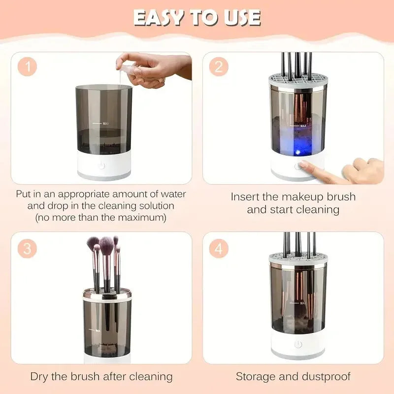 Quick Clean Makeup Brush Machine